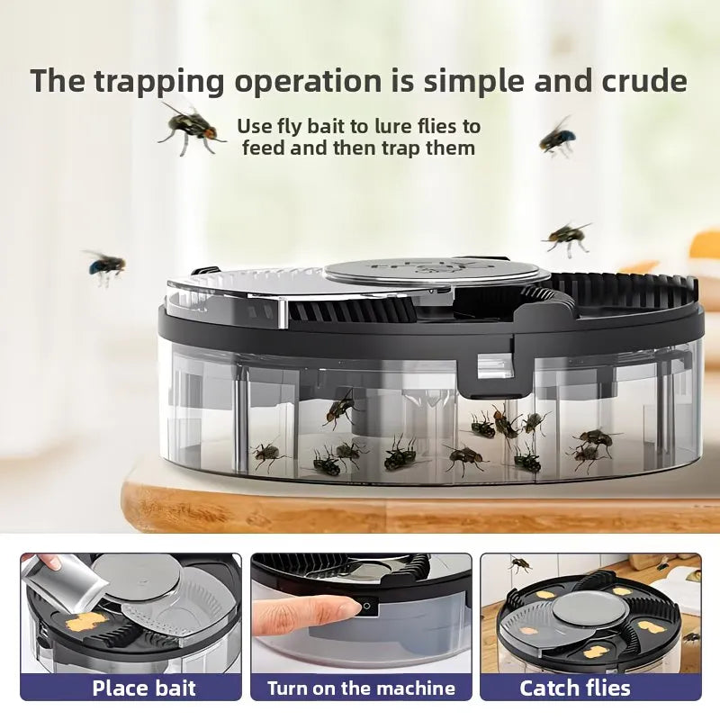 Silent USB Automatic Fly Trap - Smart Fly Catcher for Home & Commercial Use