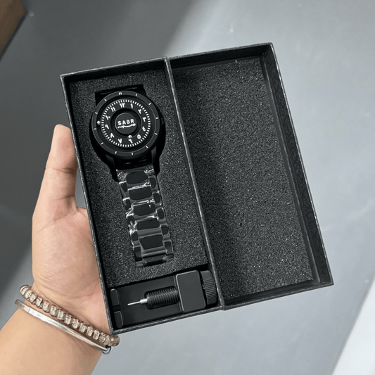 SABR Arabic Numeral Magnetic Ball Watch | No - Hands Design, Futuristic Men’s Quartz - Tanzania Store
