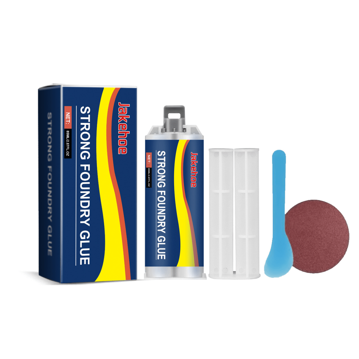 Metal Casting AB Epoxy Adhesive – Waterproof Repair Glue for Steel, Copper, Aluminum & Household Metal Sealing