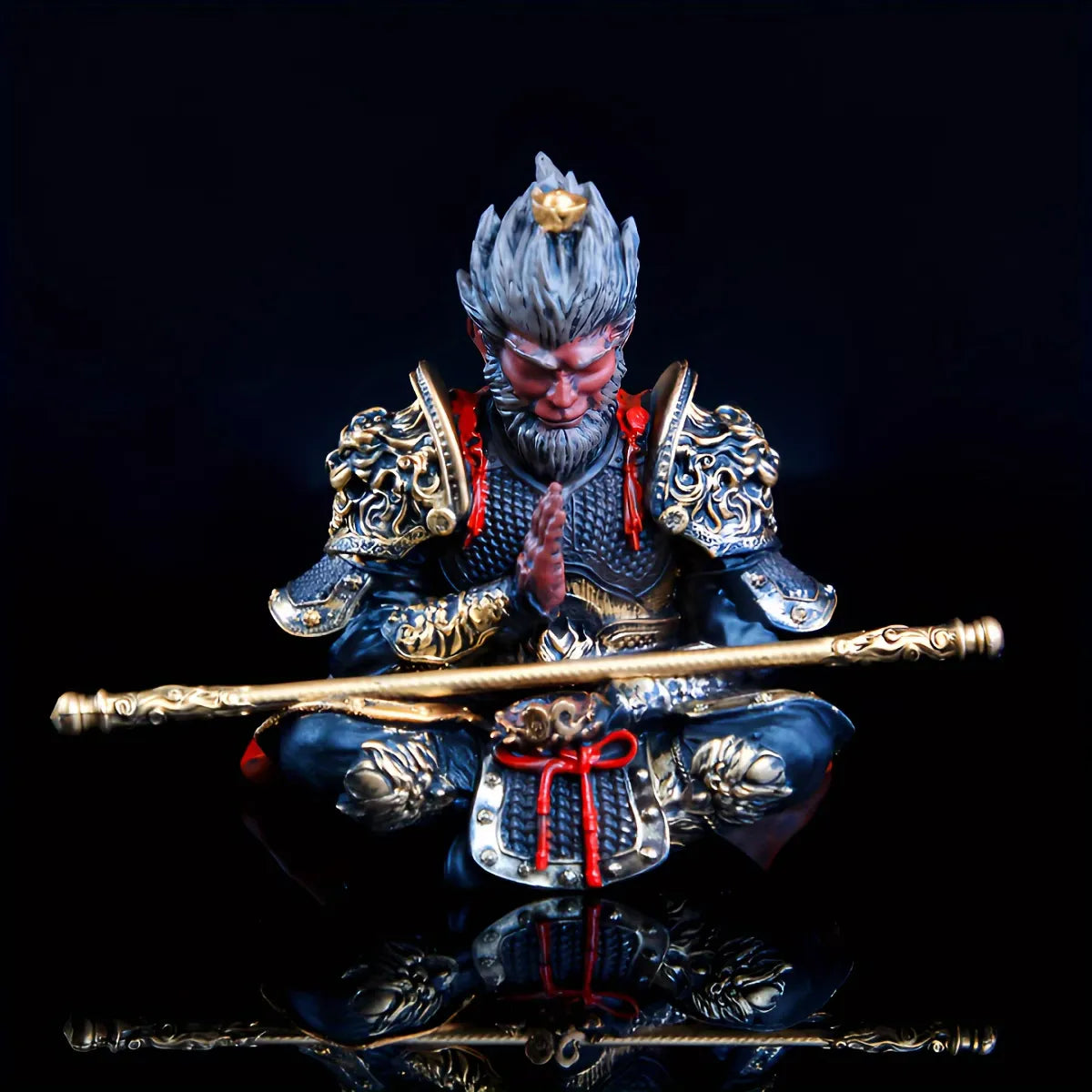 Sun Wukong Car Dashboard Ornament - Victory Pose
