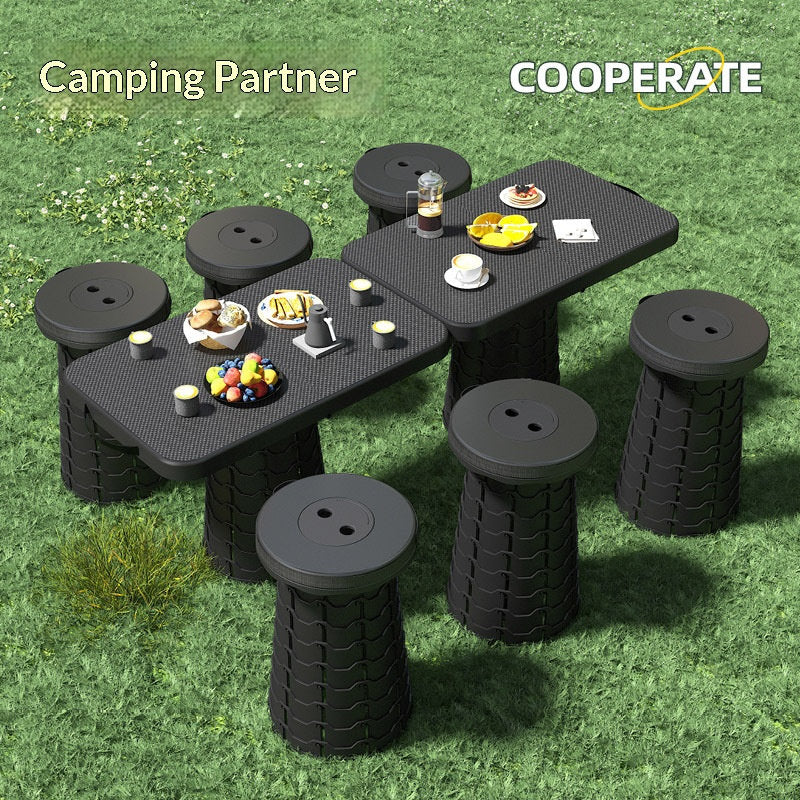 Retractable Folding Stool Portable Travel Camping Home - Tanzania Store