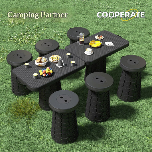 Retractable Folding Stool Portable Travel Camping Home - Tanzania Store