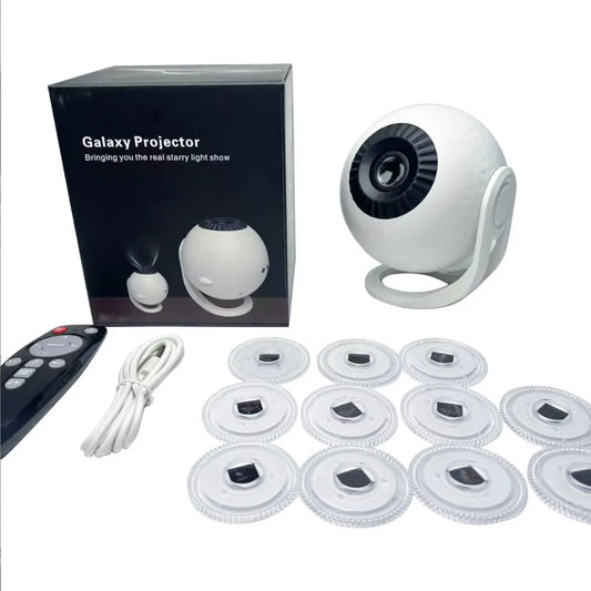 Adjustable Focus Star Projector - Galaxy Night Light with Changeable Patterns