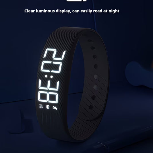 Vibration Alarm Fitness Watch - Smart Step Counter & Sleep Tracker