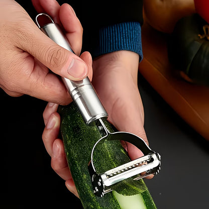 3-in-1 Stainless Steel Peeler - Vegetable Slicer Grater for Kitchen