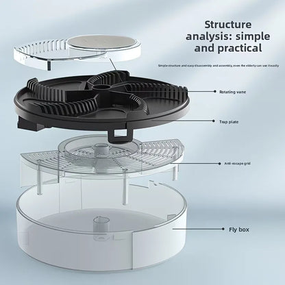Silent USB Automatic Fly Trap - Smart Fly Catcher for Home & Commercial Use