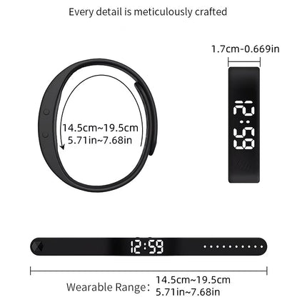 Vibration Alarm Fitness Watch - Smart Step Counter & Sleep Tracker