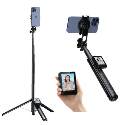WiFi Screen Casting Selfie Stick - Dual Bluetooth Remote - Tanzania Store