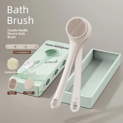 Electric Bath Brush - Waterproof Full Body Exfoliating Back Scrubber
