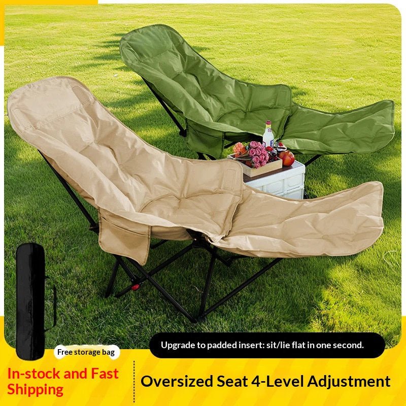 Folding Moon Chair Adjustable Camping Beach Portable - Tanzania Store