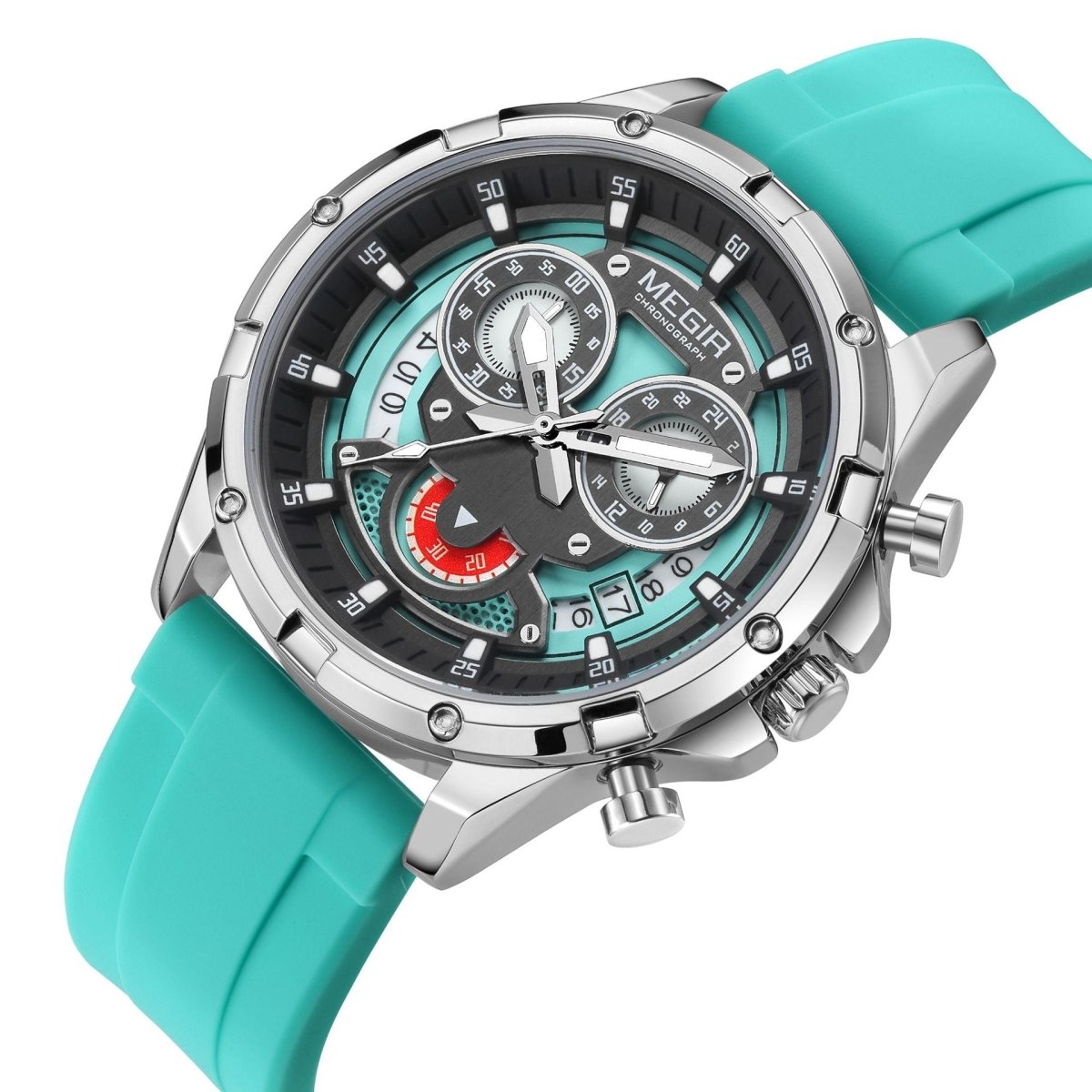 MEGIR Multi - Function Silicone Quartz Watch – Waterproof, Luminous, Date & Chronograph | New Men’s Style - Tanzania Store
