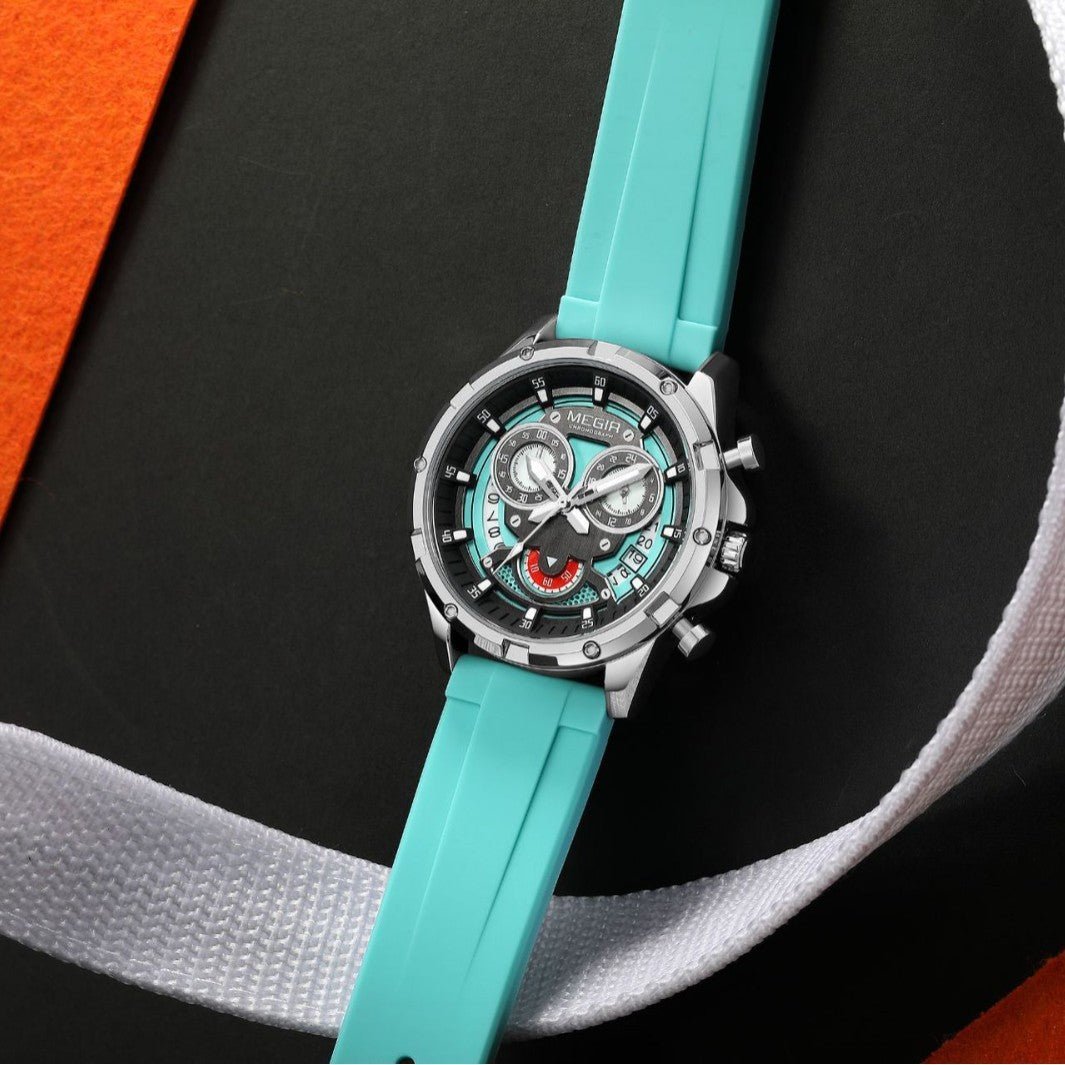 MEGIR Multi - Function Silicone Quartz Watch – Waterproof, Luminous, Date & Chronograph | New Men’s Style - Tanzania Store