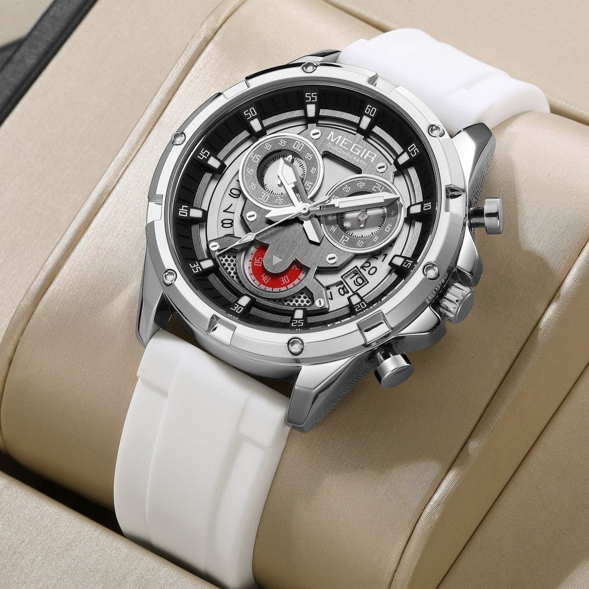 MEGIR Multi - Function Silicone Quartz Watch – Waterproof, Luminous, Date & Chronograph | New Men’s Style - Tanzania Store
