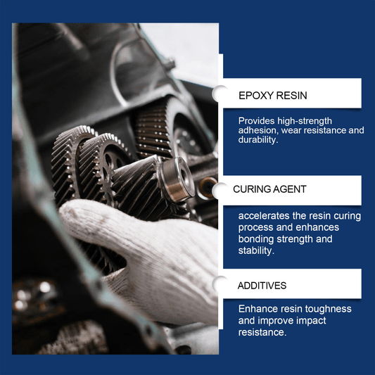 Metal Casting AB Epoxy Adhesive – Waterproof Repair Glue for Steel, Copper, Aluminum & Household Metal Sealing