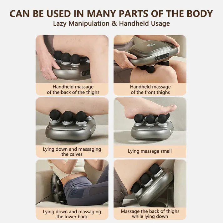 New Design Hot Sale Six-Head Fascia Gun Deep Tissue Massage Device