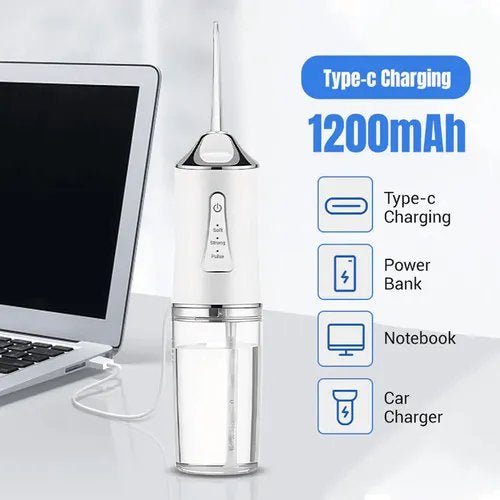 Portable Water Flosser - Cordless Pulse Oral Irrigator for Teeth Cleaning - Tanzania Store