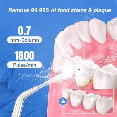 Portable Water Flosser - Cordless Pulse Oral Irrigator for Teeth Cleaning - Tanzania Store