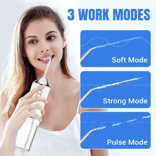Portable Water Flosser - Cordless Pulse Oral Irrigator for Teeth Cleaning - Tanzania Store