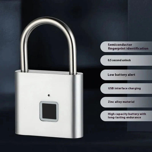 Smart Fingerprint Padlock - Waterproof Anti - Theft Electronic Lock with Password & NFC for Doors, Gates, and Cabinets
