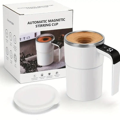 Smart Magnetic Stirring Cup - Portable Electric Coffee & Protein Shaker with Temp Display - Tanzania Store
