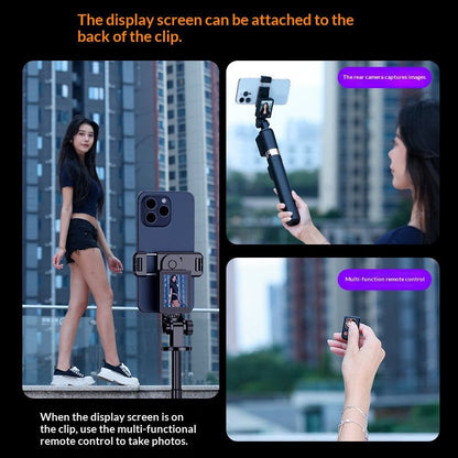 WiFi Screen Casting Selfie Stick - Dual Bluetooth Remote - Tanzania Store